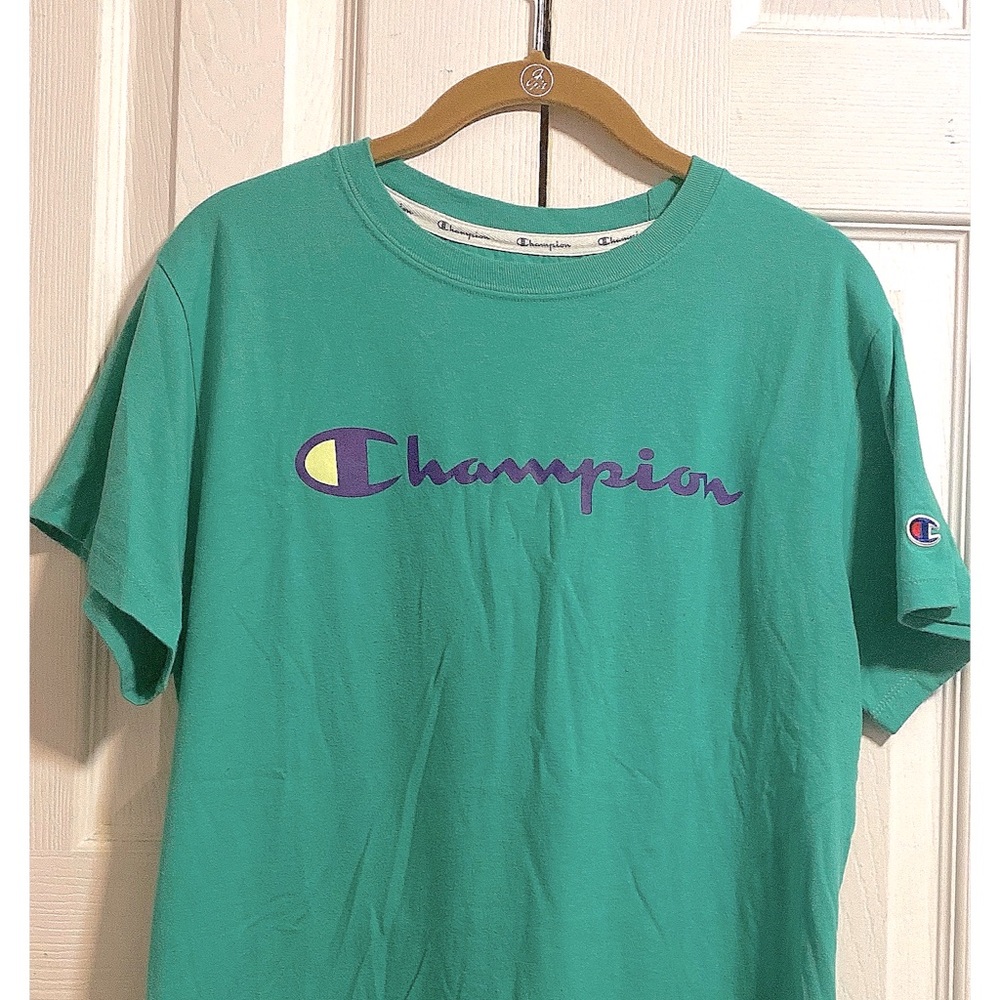 Blue Champion shirt